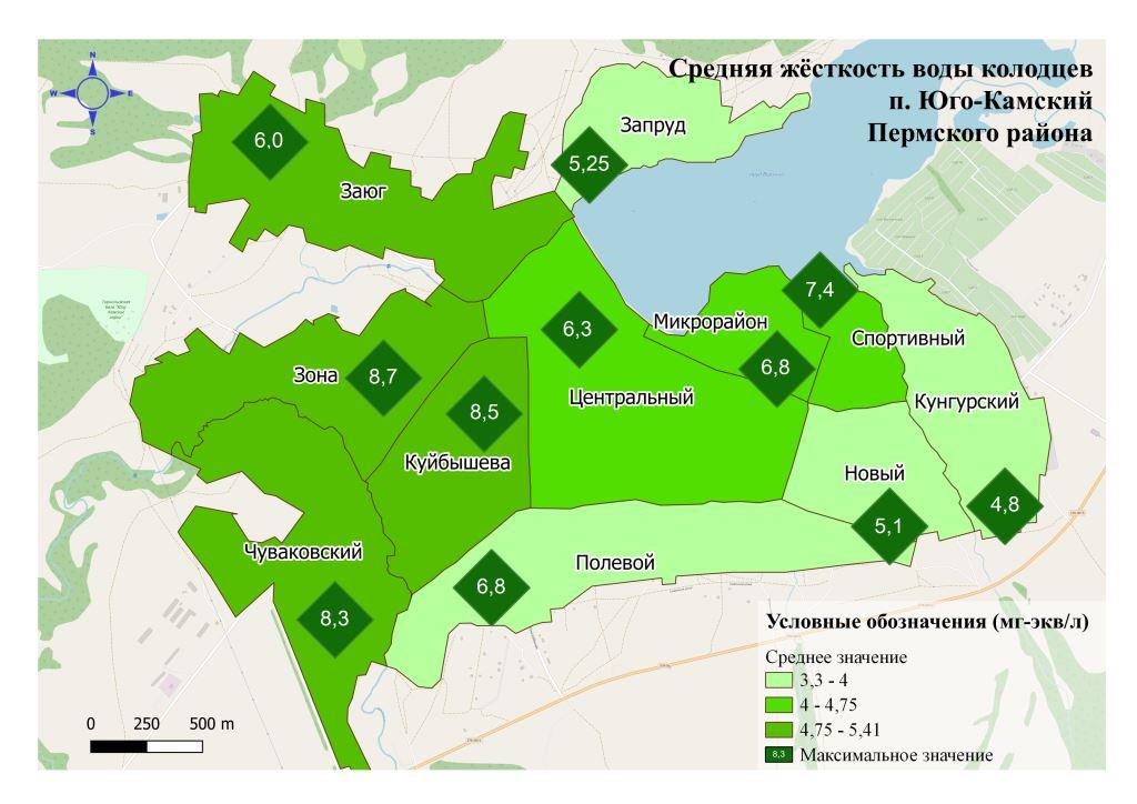 Карта воды тольятти